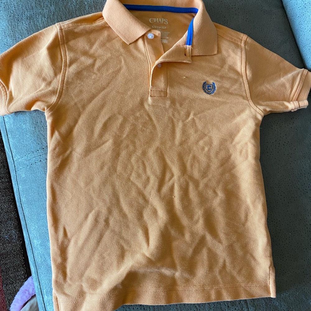 CHAPS peach polo shirt